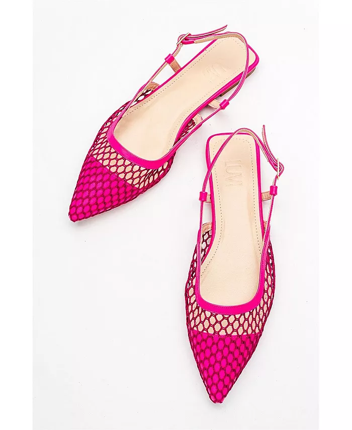 Браслет Голубая Сетчатая Плоская Сандалия (Женщины) Prologue Shoes — фото 3