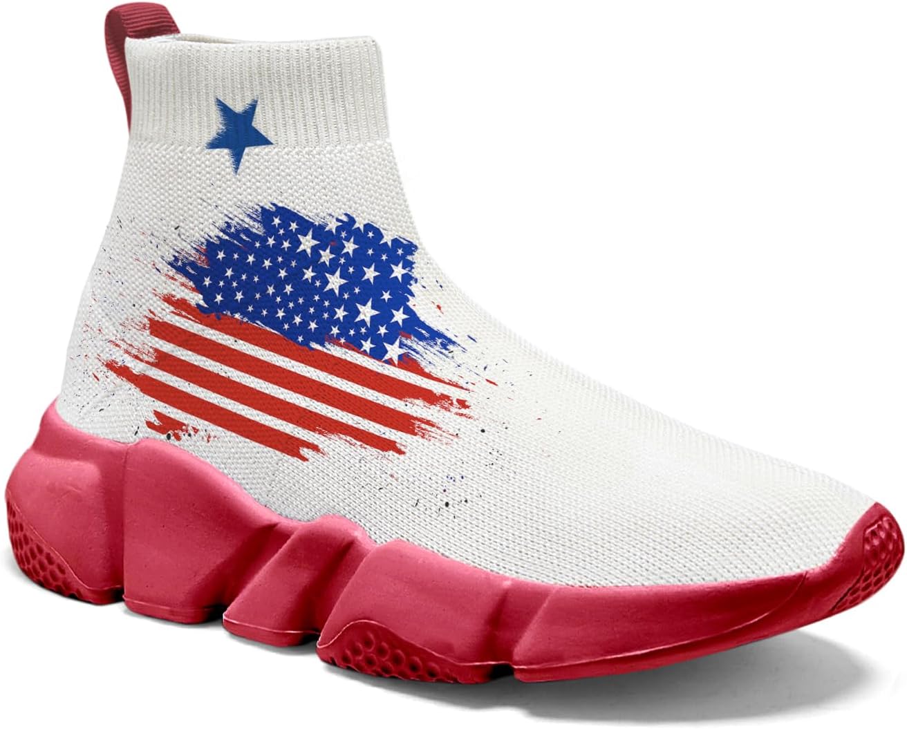 

Мужские кроссовки Hetios с граффити, слипоны для бега, размер плюс 7-15, модель July Fourth, July Fourth 21