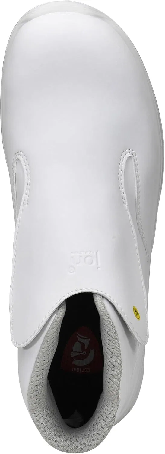 Защитная обувь ELTEN Jori jo_Clean Slipper White Mid ESD S3S, женская и мужская, текстиль, композитный защитный носок (легче стального), легкая, классическая — фото 2