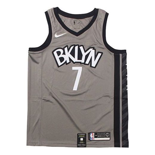 

Спортивная футболка nba limited basketball jersey sw fan edition 2019-2020 season durant 7 gray Nike, серый