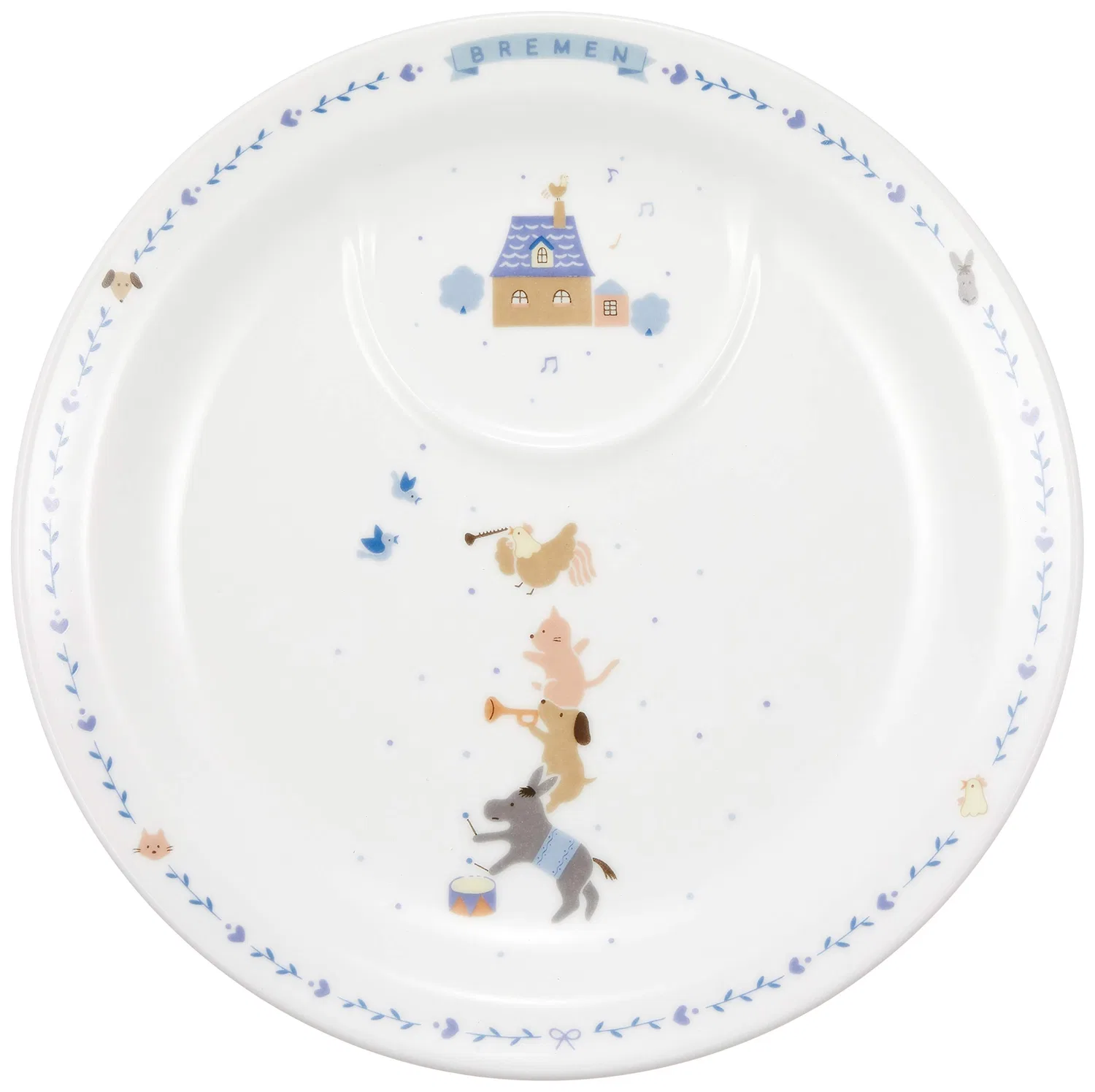 Детский набор посуды «Bremen Toddler Set» из 4 предметов, синий, от NARUMI — фото 4