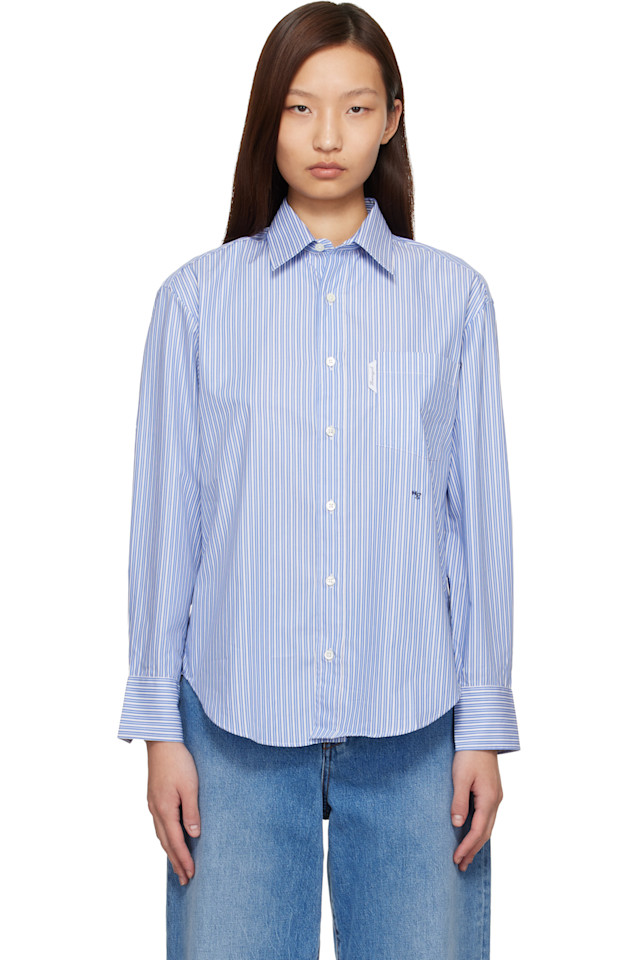 

Hommegirls Синяя оксфордская рубашка