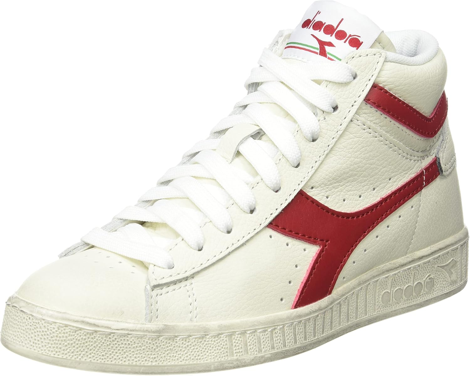 

Мужские высокие кроссовки для гимнастики Diadora, белый/красный