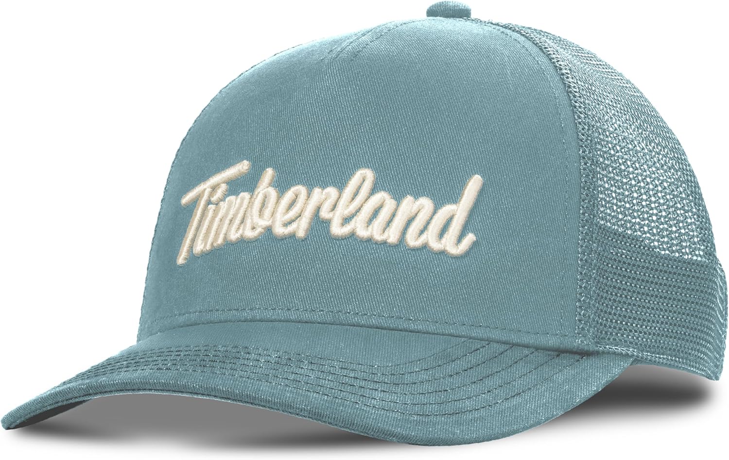 

Timberland Trucker Hat для мужчин - прочная хлопковая саржа, регулируемая кепка snapback, дышащая сетчатая спинка, Citadel (Blue)