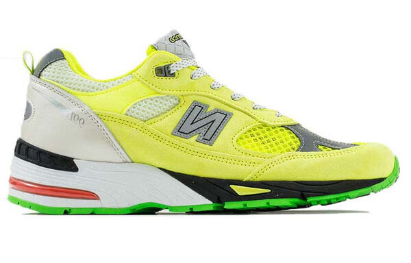 Кроссовки aries x 991 сделано в англии New Balance, желтый — фото 2
