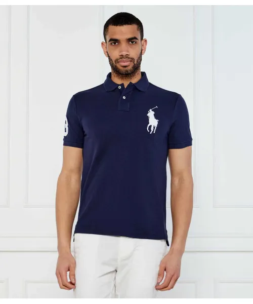 

Футболка поло Slim fit Polo Ralph Lauren, синий
