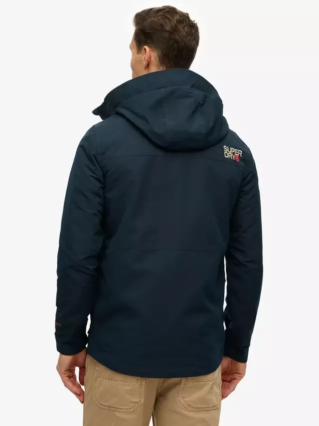 Куртка-ветровка с капюшоном и вышивкой Superdry, Eclipse Navy — фото 2