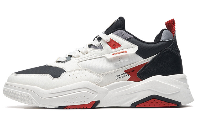 

Кроссовки XTEP Skateboard Shoes Men Low-Top White Black, Черный, Кроссовки XTEP Skateboard Shoes Men Low-Top White Black