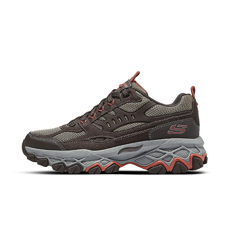

Skechers Мужские высокие легкие походные туфли Outdoor Brown, цвет Brown