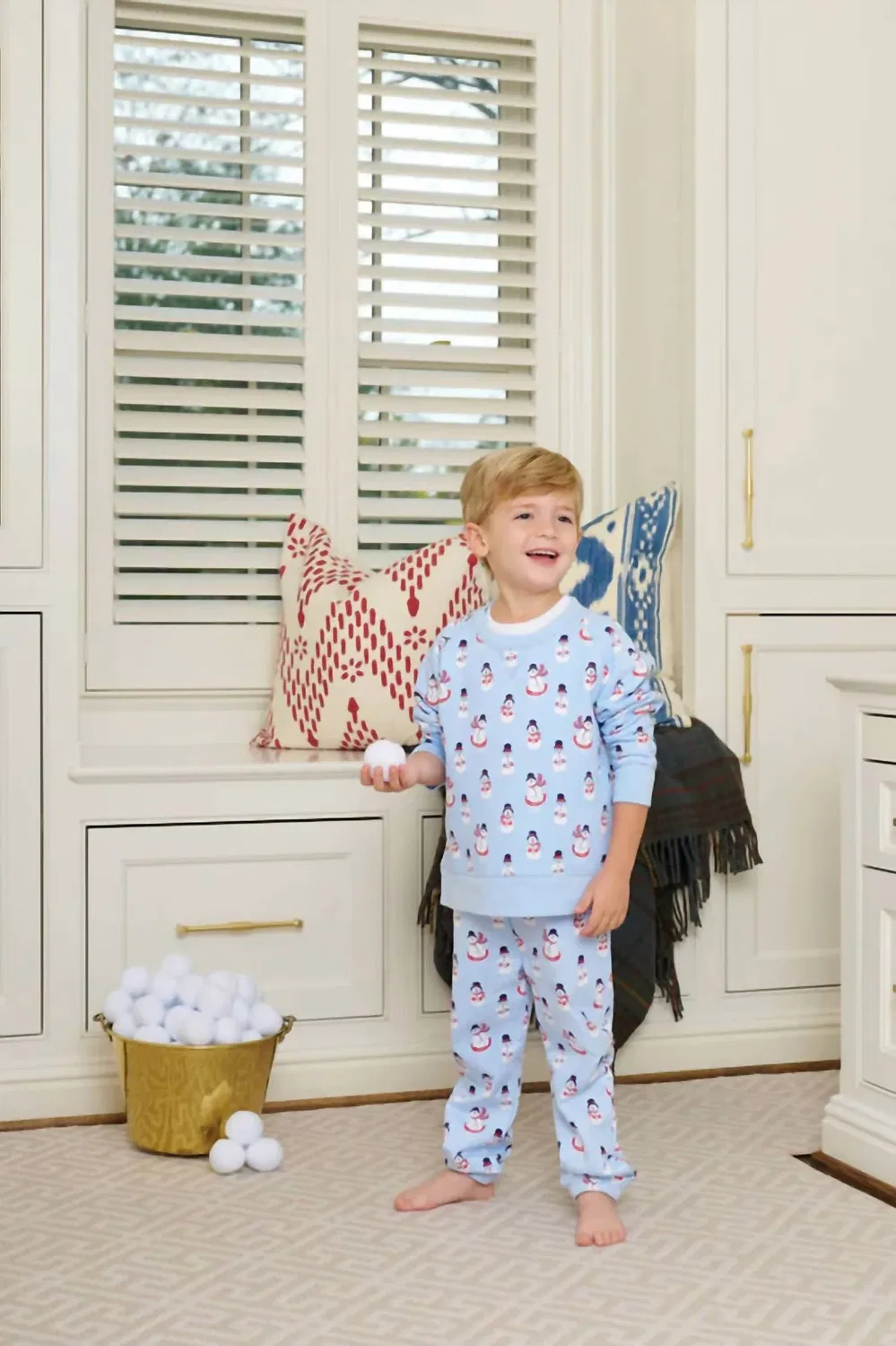 The Beaufort Bonnet Company Boy's Gates Sweeney Sweatpants In Frosty Friends — фото 3