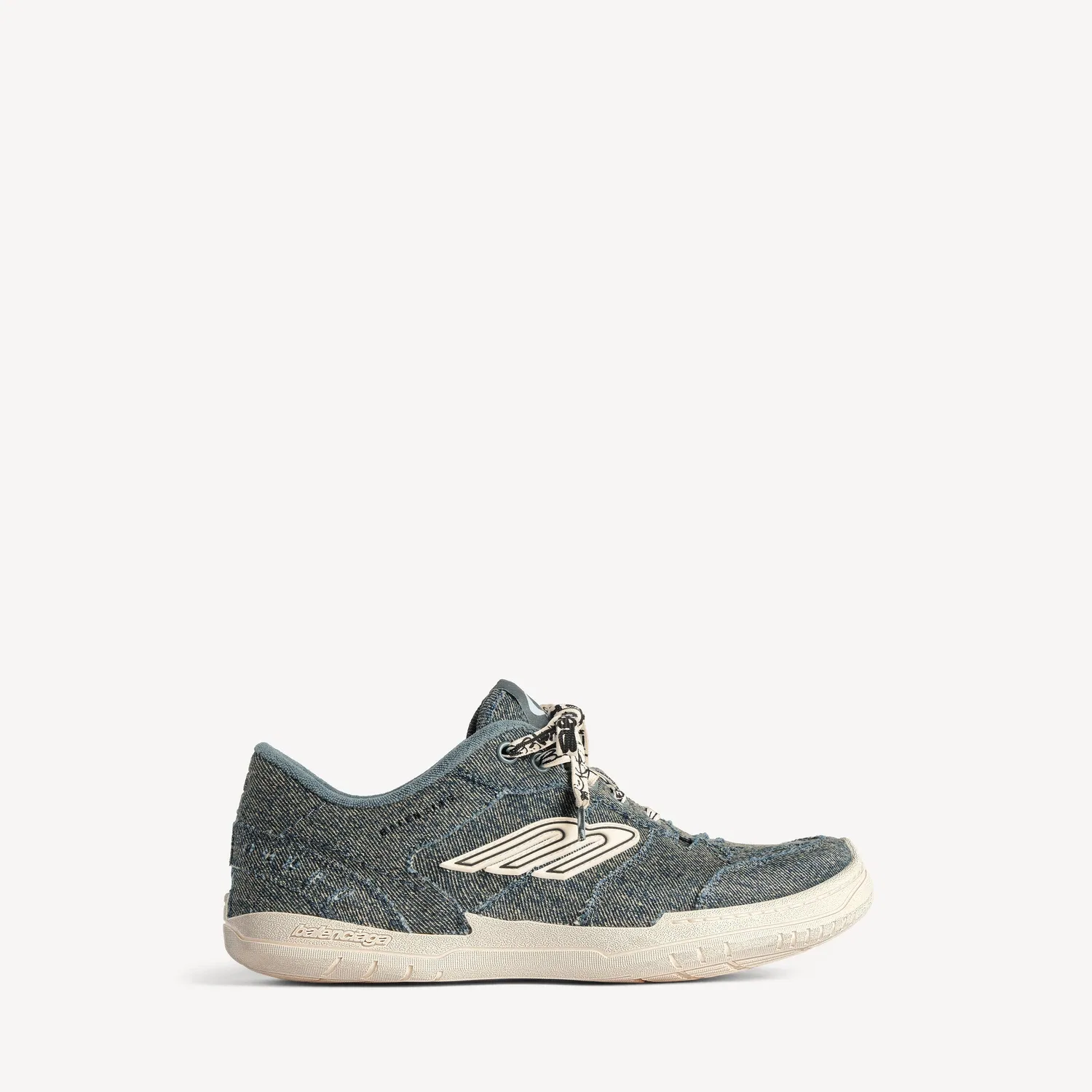 Женские кеды Hamptons из денима, синие/молочно-белые BALENCIAGA, синий