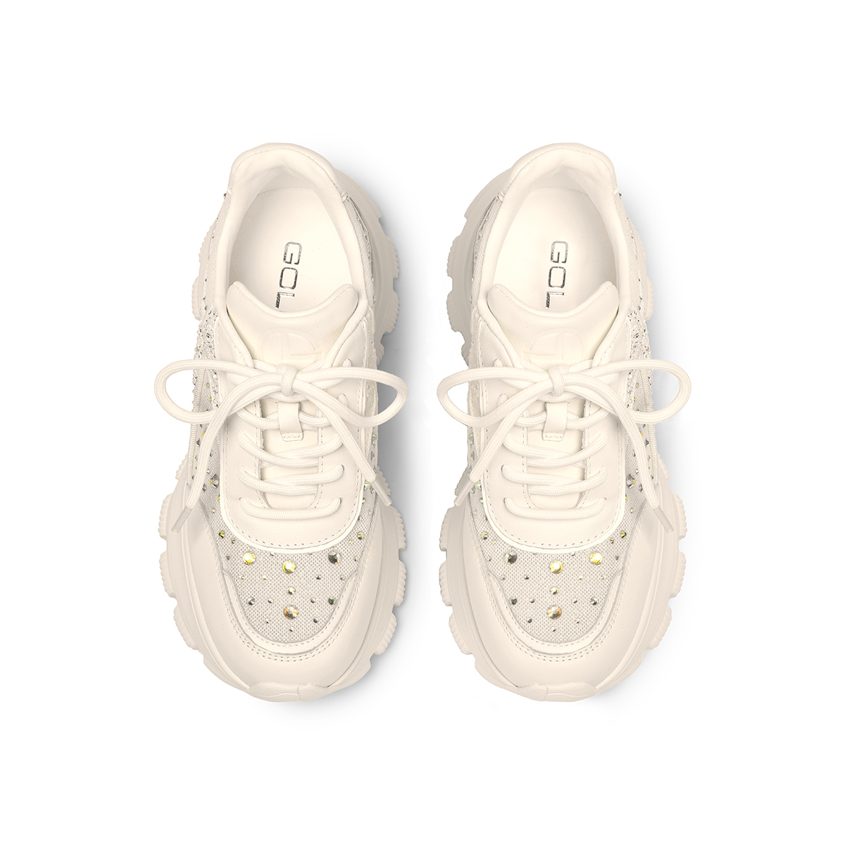 GOLDLION Женские кроссовки Low Top Chunky в цвете экрю, цвет Ecru — фото 4