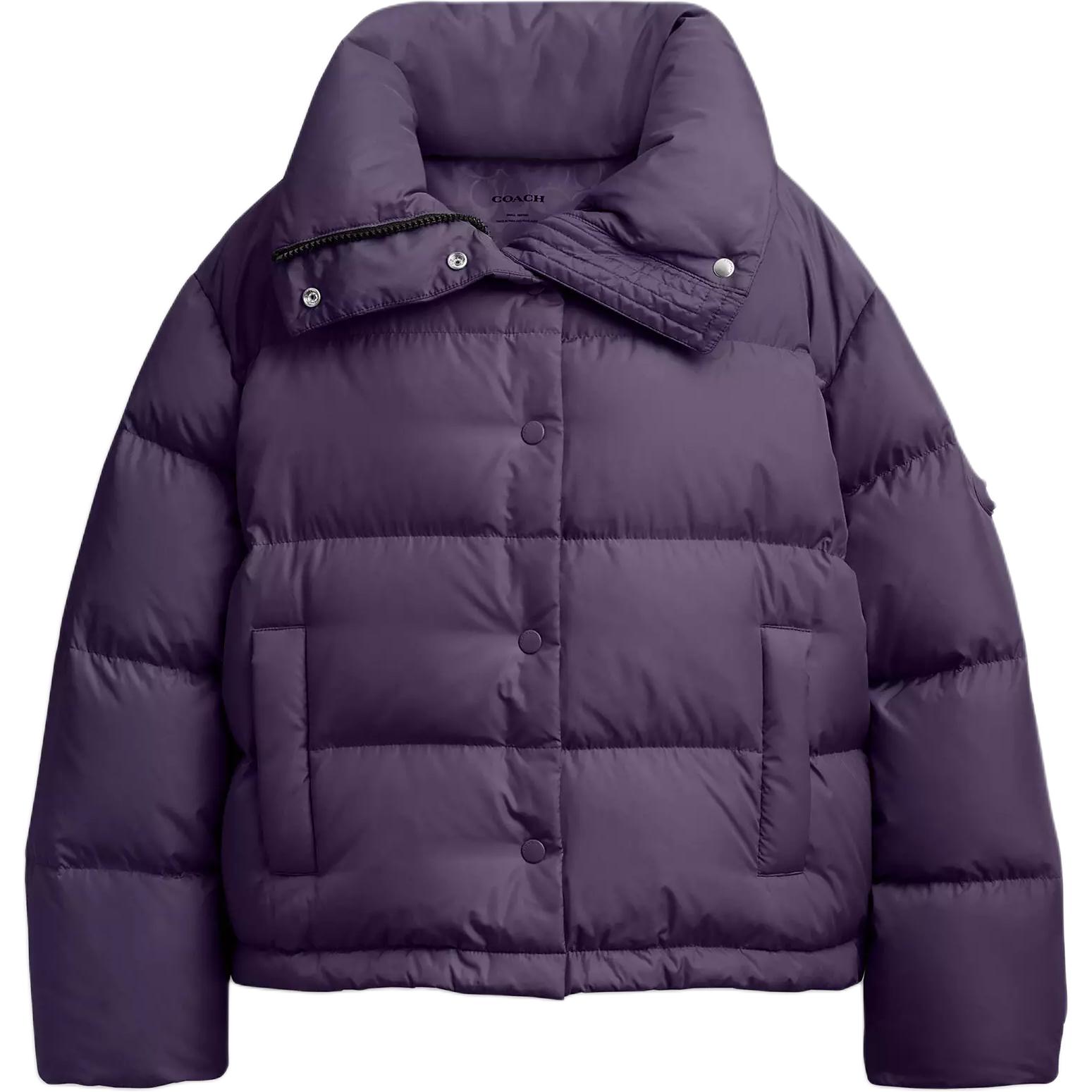 

COACH Женский пуховик в цвете баклажан, Eggplant Color