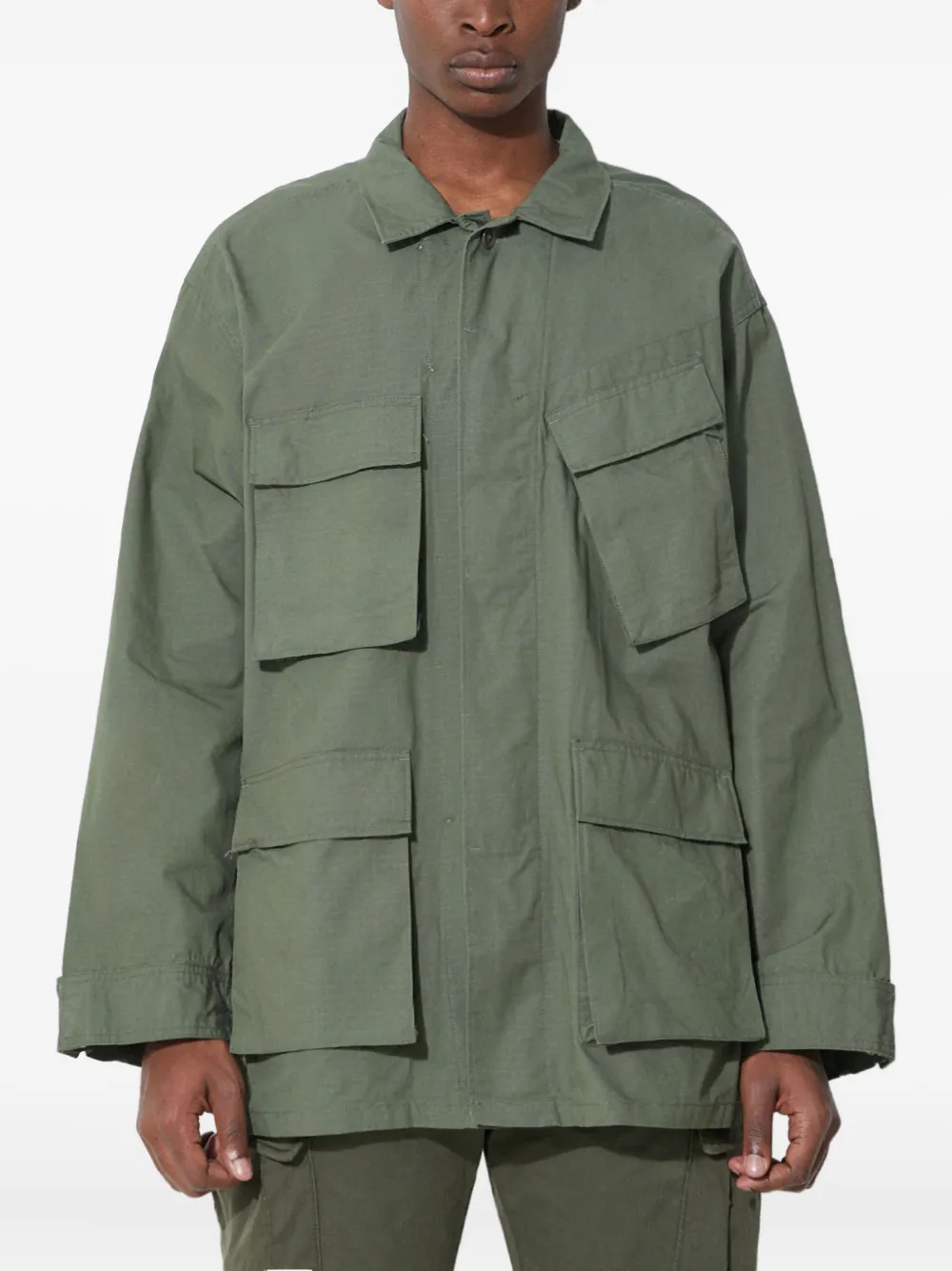 

Куртка-рубашка с карманами Engineered Garments, зеленый