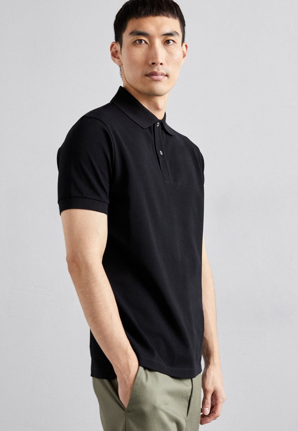 

Рубашка-поло PLACKET Paul Smith, цвет black