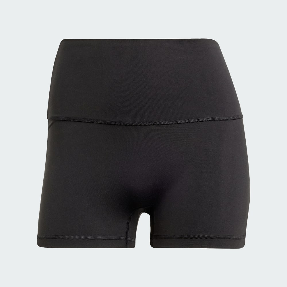 Спортивные шорты-леггинсы Adidas All-Me Sculpt Booty Short Leggings, цвет Black/Black — фото 4