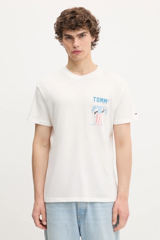 

Хлопковая футболка Tommy Jeans, белый