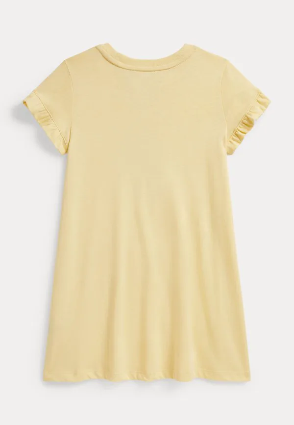 Платье из хлопкового трикотажа с изображением медведя, размер 26. Polo Ralph Lauren, Yellow — фото 2