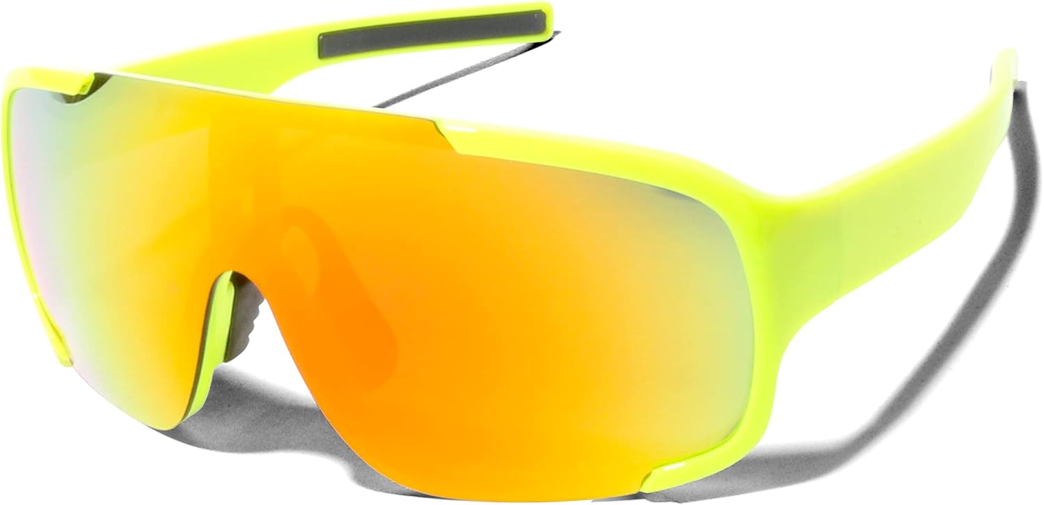 

Солнцезащитные очки ShadyVEU увеличенного овального размера в стиле ретро 80-х, монохромные, с защитой от УФ-излучения UV400, для мужчин и женщин, Yellow Frame / Pink Yellow Lens