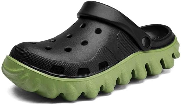 

Унисекс сандалии для сада, женские и мужские, с толстой подошвой, из легкого материала EVA, противоскользящие, износостойкие, модные пляжные сандалии, для использования дома и на улице Vtiao, черный