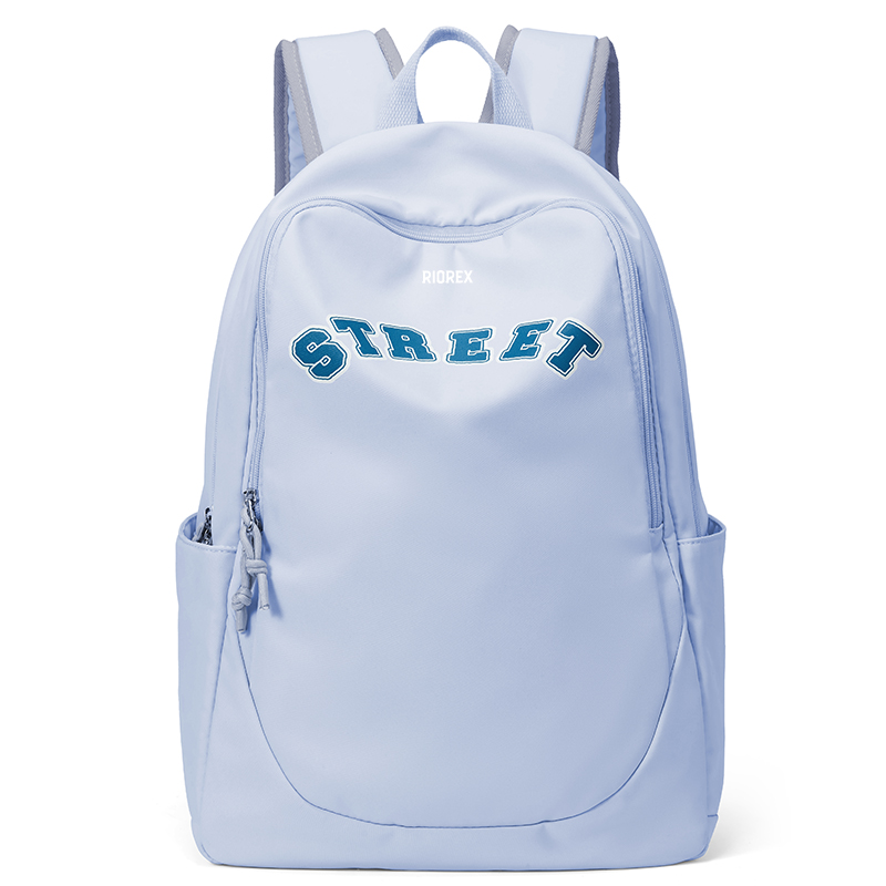 

RIOREX Тканевый рюкзак для ноутбука унисекс черный синий красный, Light Blue Upgraded