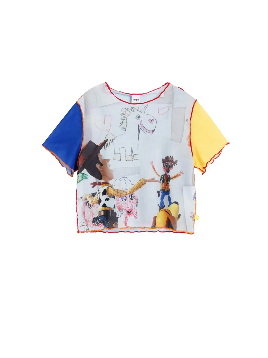 Рубашка Desigual синего цвета