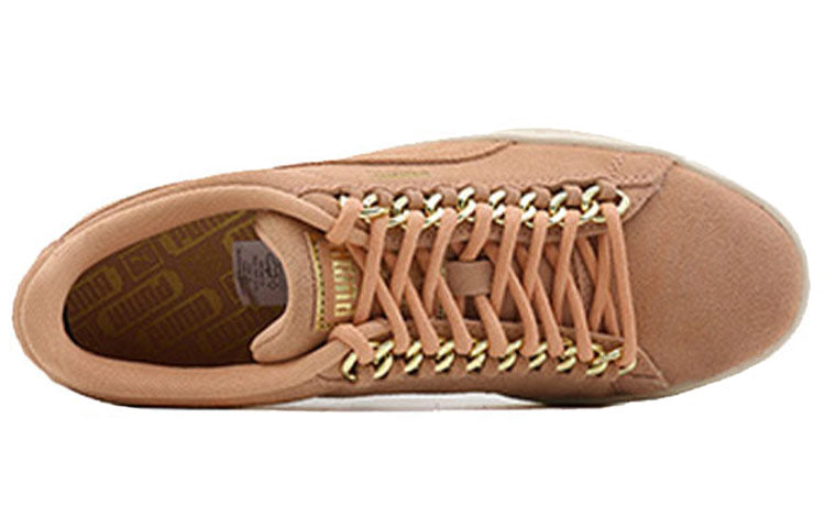 Кеды (WMNS) PUMA Suede x Chain 'Gold' 367352-01, разноцветный — фото 3
