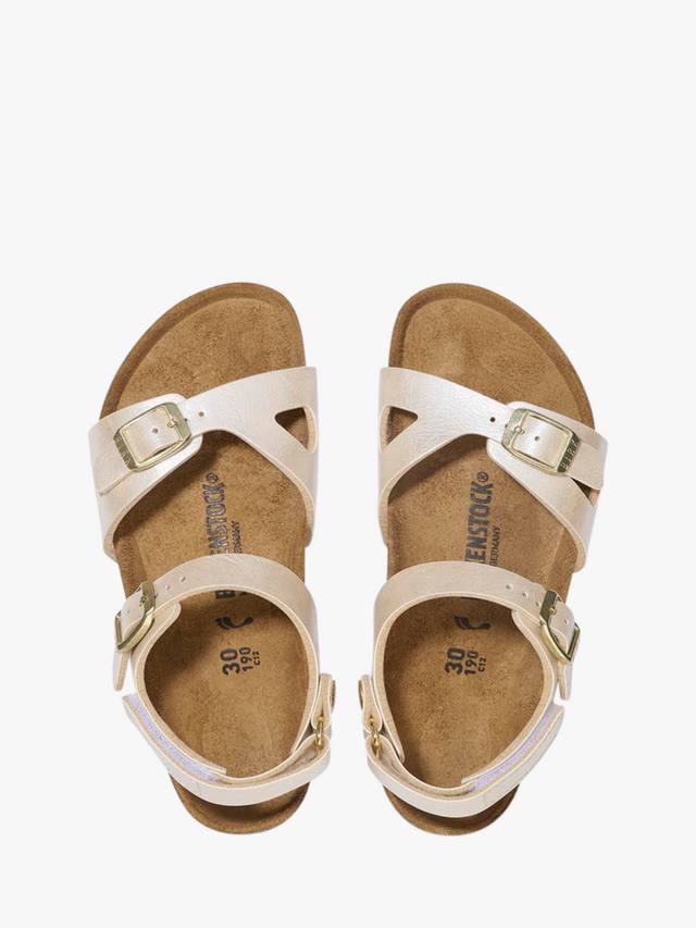 Детские сандалии Rio с ремешком на щиколотке Birko-Flor Birkenstock, Pearl White — фото 3