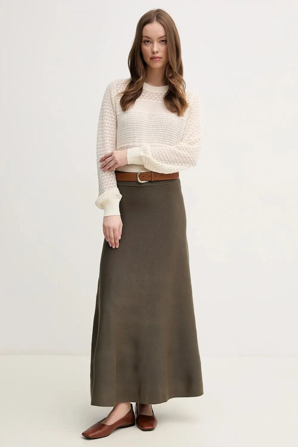 

Юбка в рубчик Pedro Del Hierro, зеленый