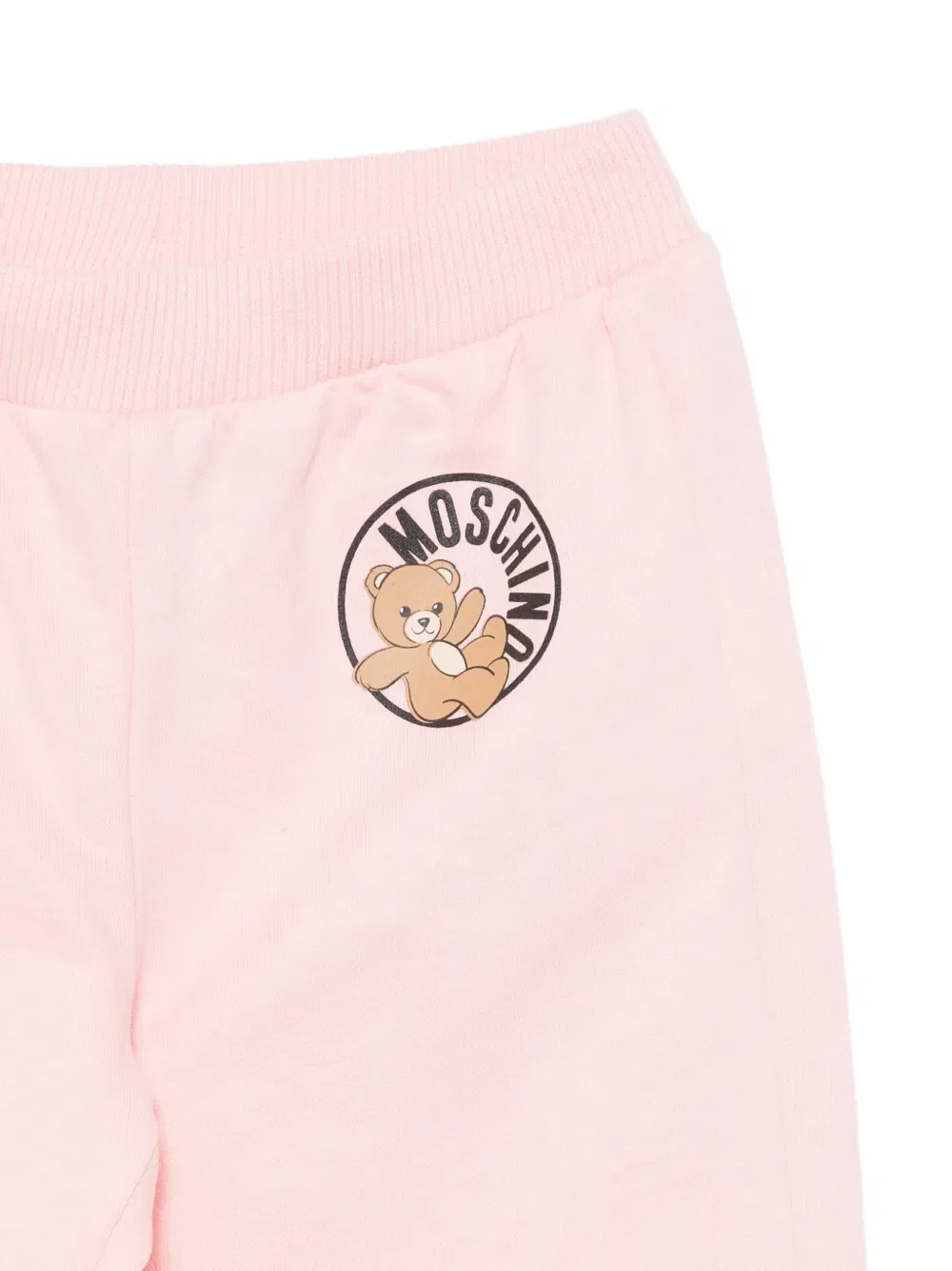 Спортивный костюм с капюшоном и графическим принтом Moschino Kids, розовый — фото 3