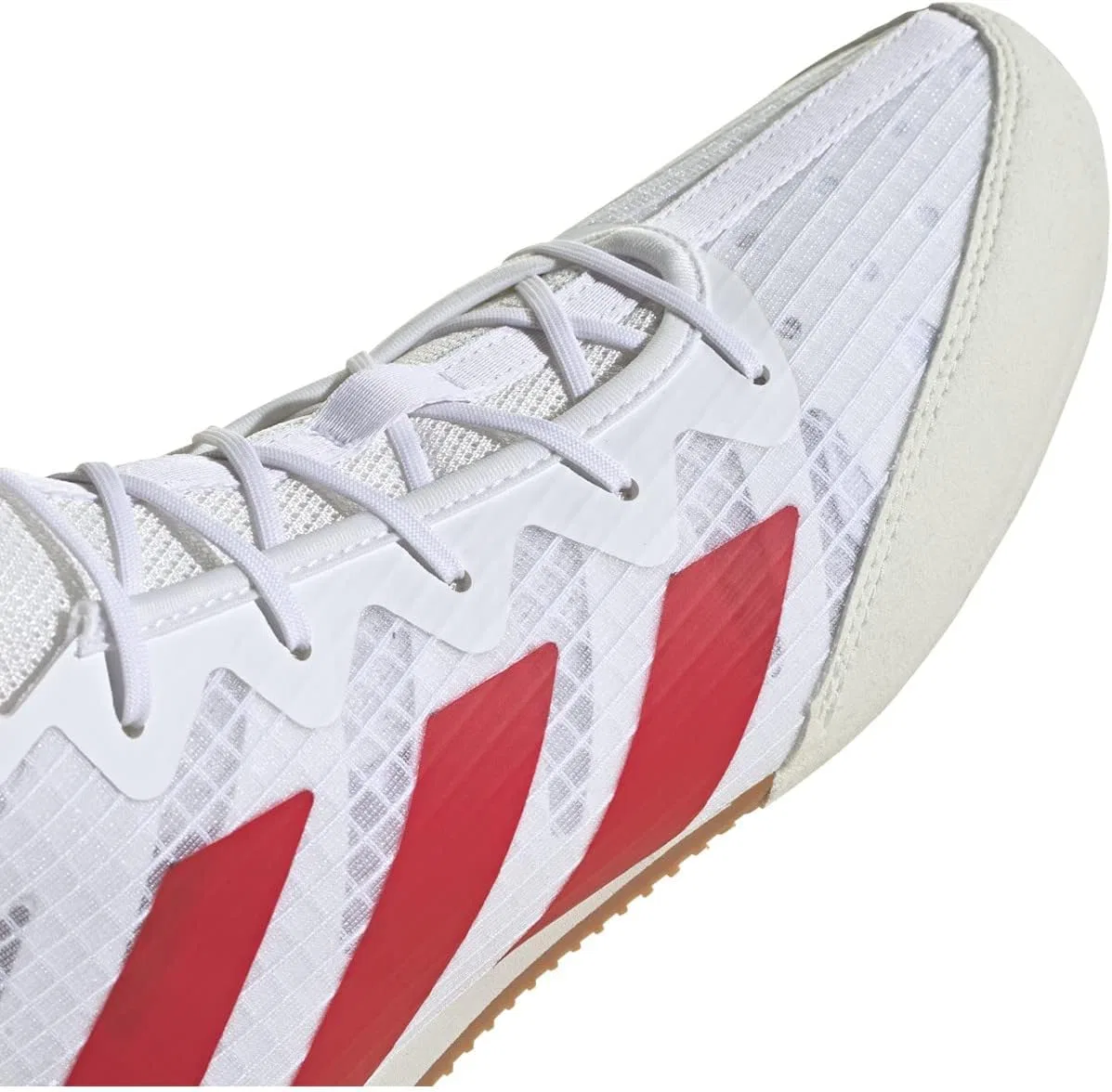 Кроссовки для бокса Adidas Box Hog 4 Unisex, Cloud White Better Scarlet White Tint — фото 4