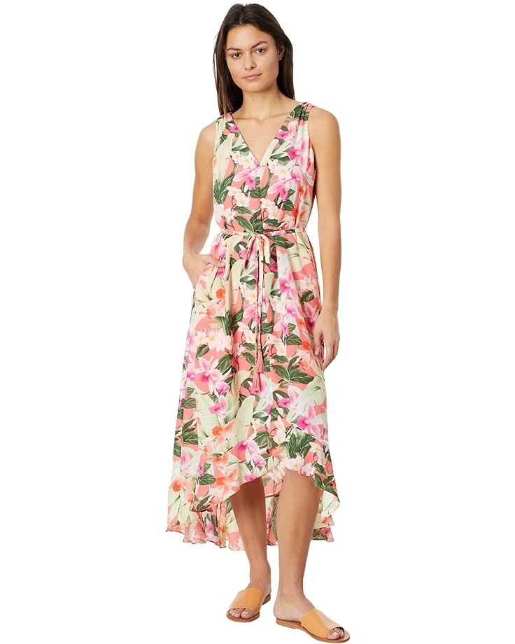 

Платье Tommy Bahama Legacy Blooms SL Maxi, цвет Pure Coral