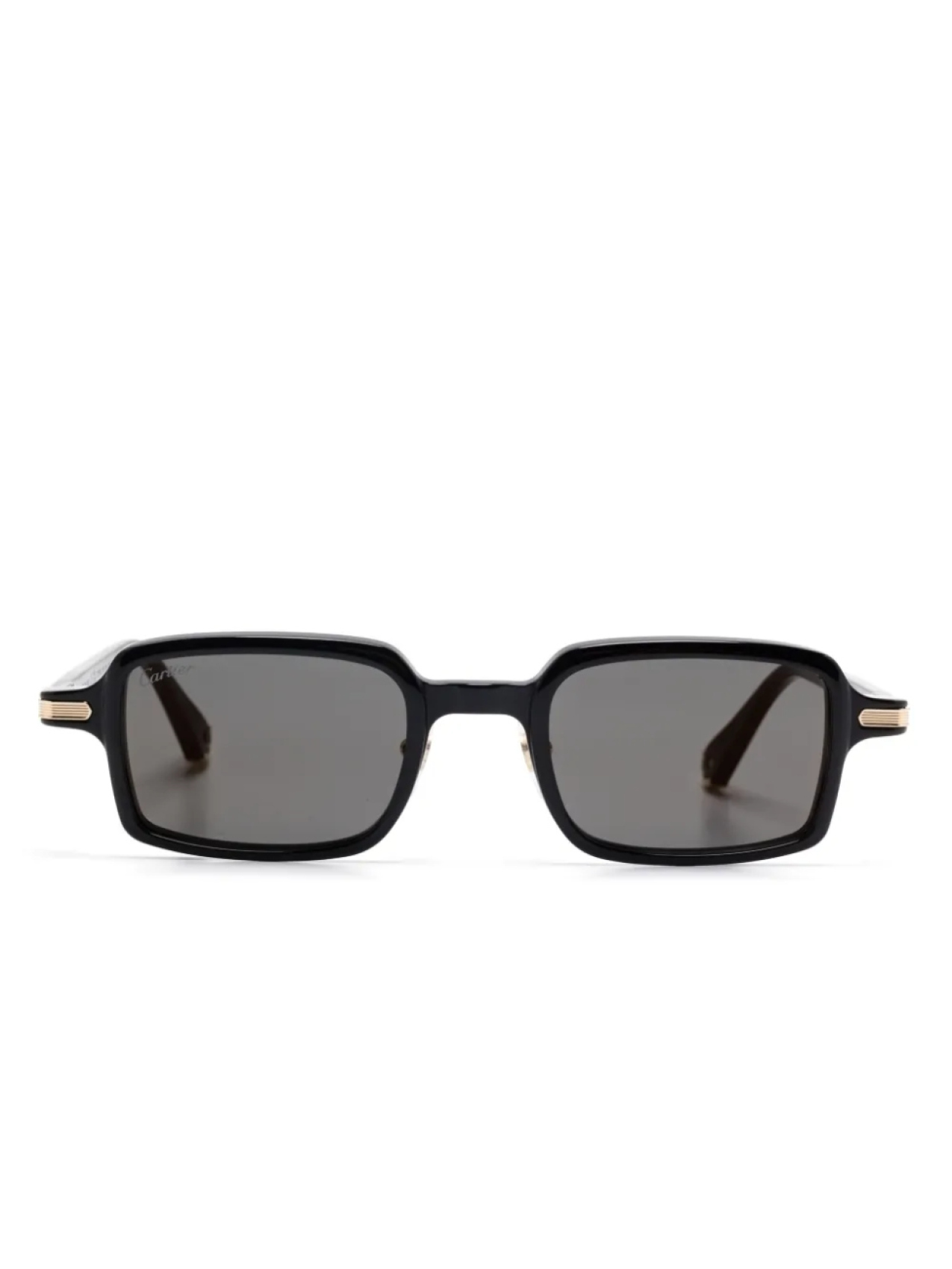 

Cartier Eyewear солнцезащитные очки в прямоугольной оправе, черный