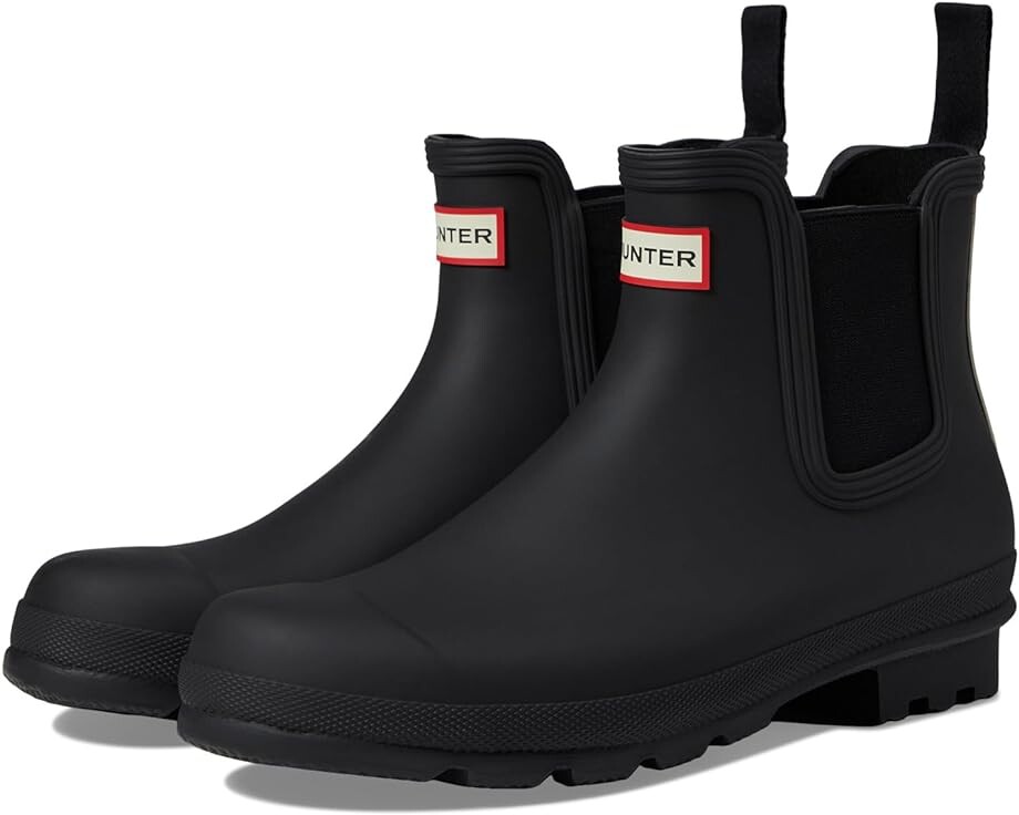 

Ботинки Hunter Original Chelsea Tricolor Logo Backstrap, черный