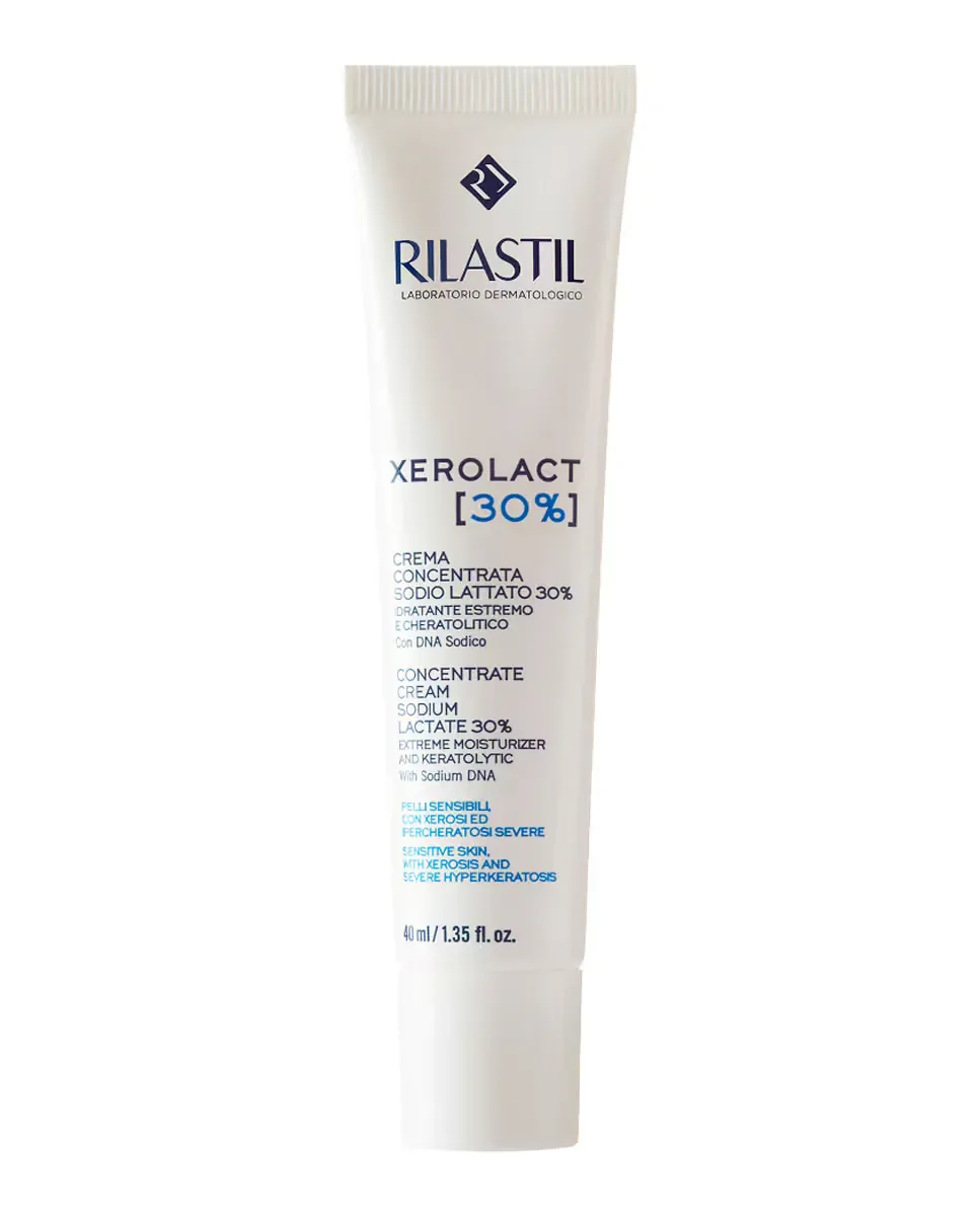Масло для лица Rilastil — Увлажняющий и отшелушивающий гель-масло Xerolact, 40 мл