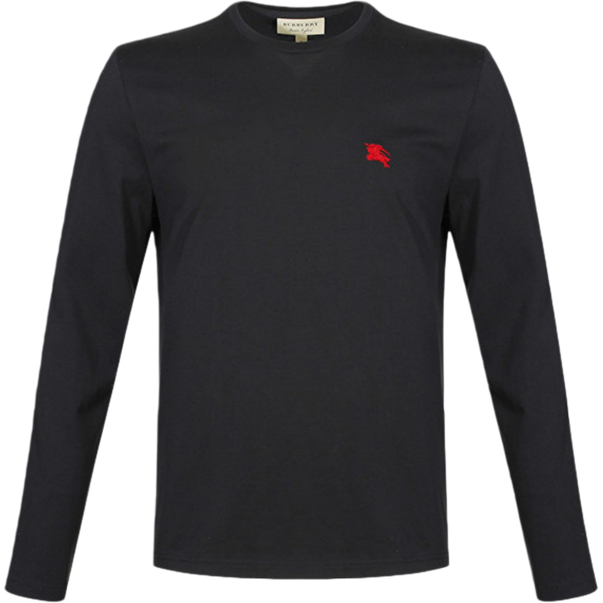 

Burberry Футболка мужская черная с круглым вырезом Moderate, Черный, Burberry Футболка мужская черная с круглым вырезом Moderate