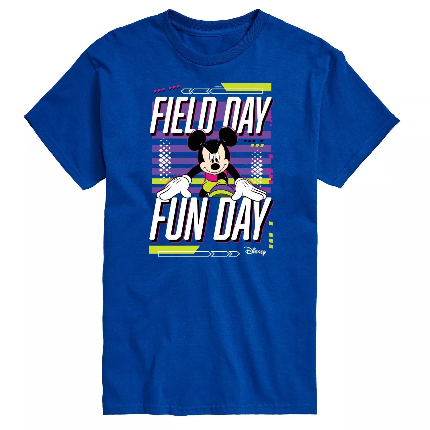 

Футболка с цветком's Big & Tall Field Day Fun Day Disney, синий