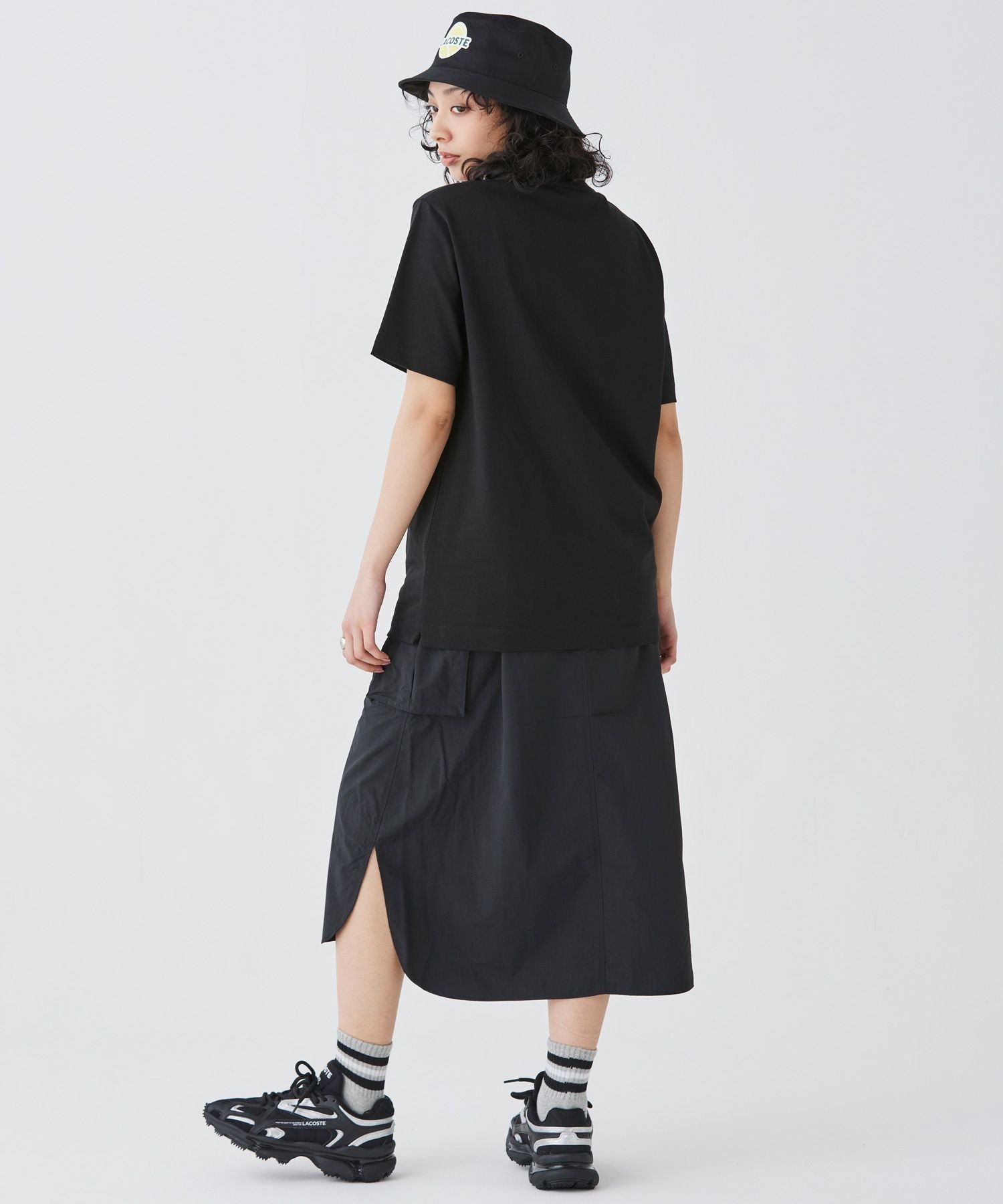 Футболка LACOSTE Контурные часы, Black — фото 3
