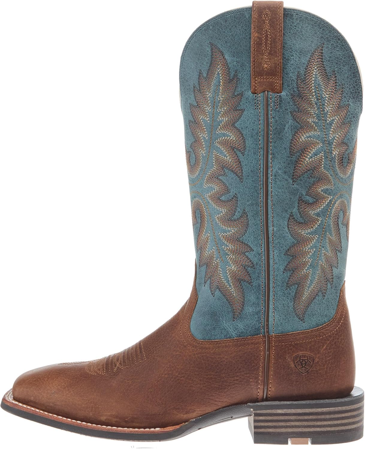 Мужские ковбойские ботинки ARIAT Hudson, синий/коричневый — фото 2