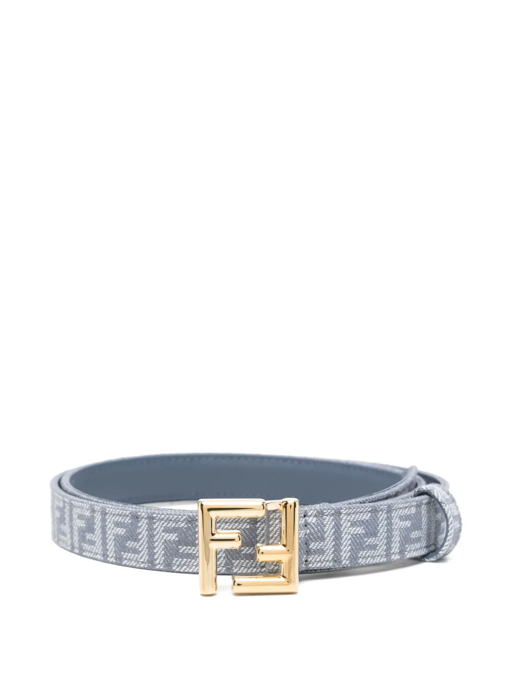 

Ремень с жаккардовым логотипом FF FENDI, синий