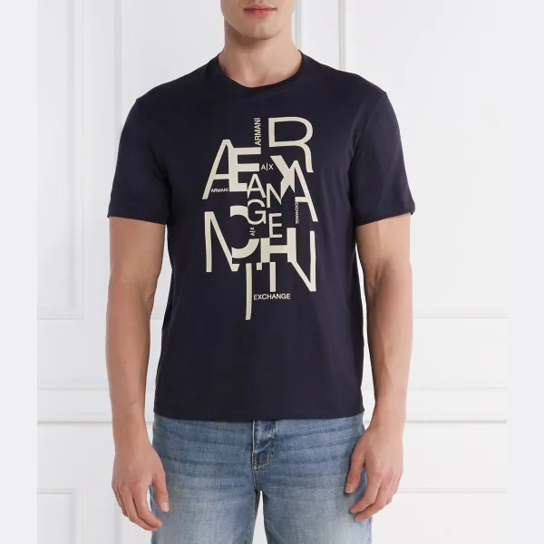 

Футболка стандартного кроя Armani Exchange, синий