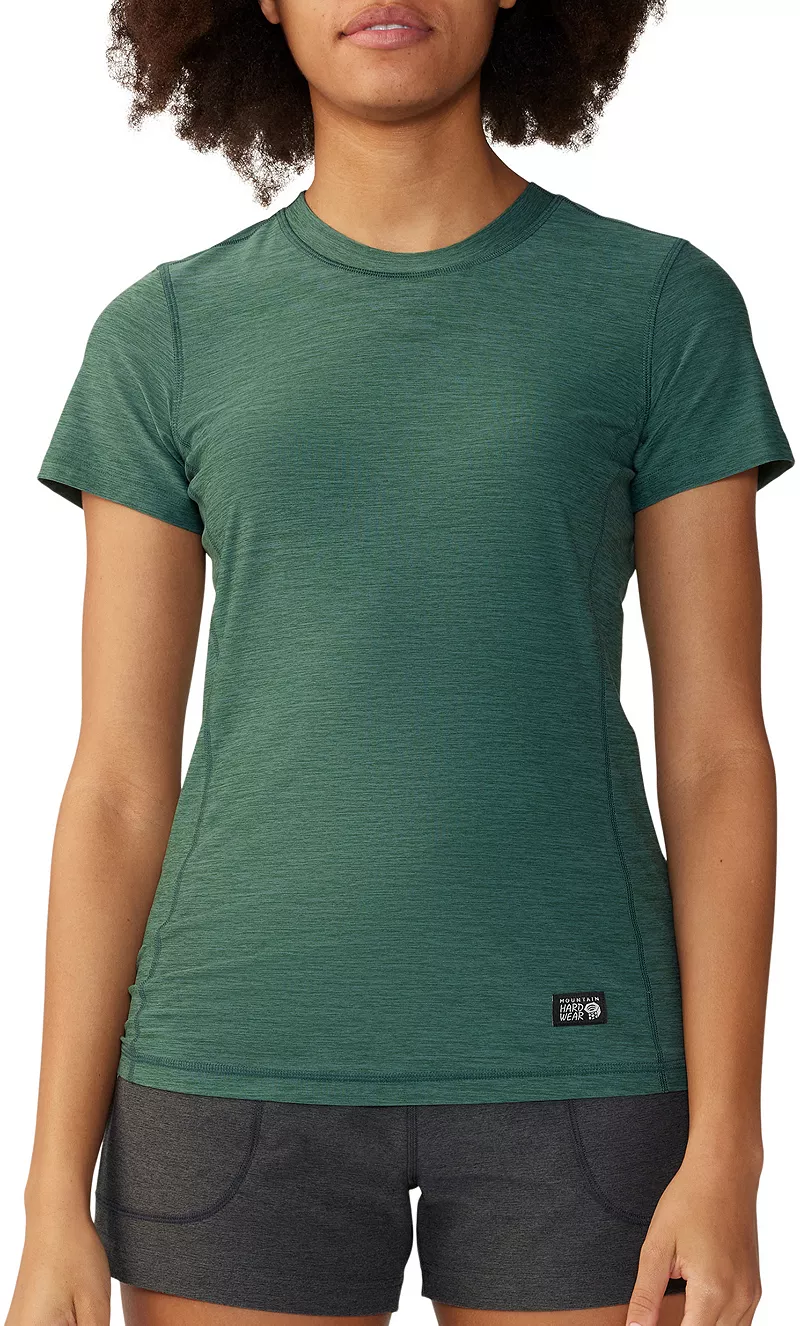 

Женская рубашка с коротким рукавом Mountain Hardwear Chillaction, цвет Aqua Green Heather