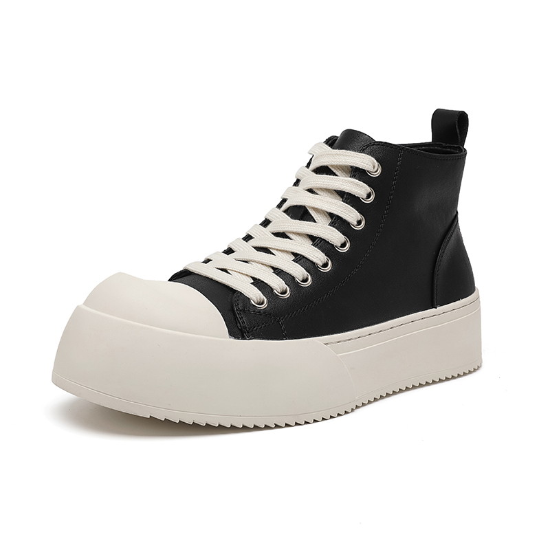 

SOBB Кроссовки для скейтбординга средней высоты с амортизацией, износостойкие, мужские, черные