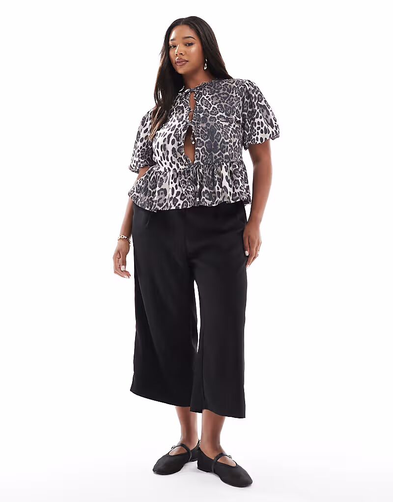 

Черные брюки-кюлоты Vero Moda Curve