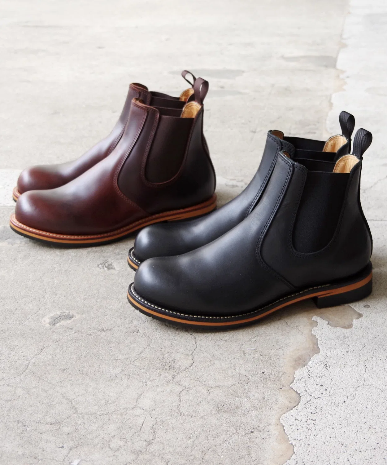 Ботинки кожаные DIAMOND STREET Goodyear Welted чёрные