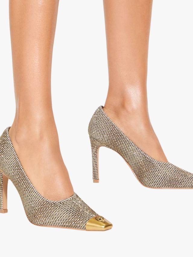 Туфли Regent Cap с заостренным мысом и кристаллами Kurt Geiger London, Beige Other — фото 2