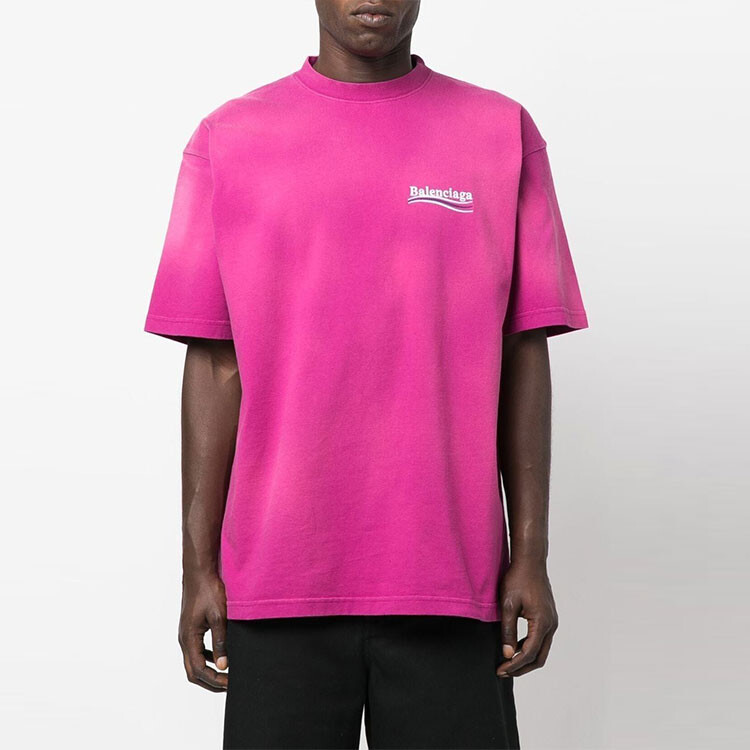 Футболка женская Balenciaga Oversize, розовый — фото 3