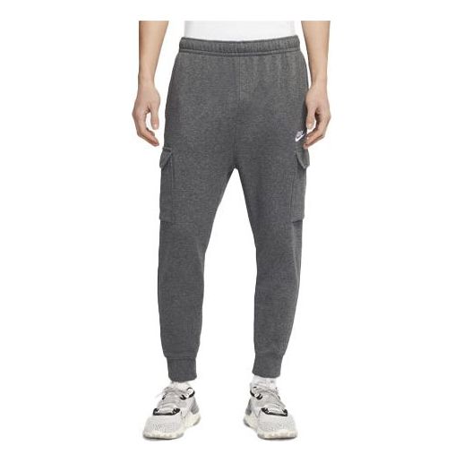 

Брюки mens sportswear club french terry overall ankle banded sports pants grey gray Nike, серый
