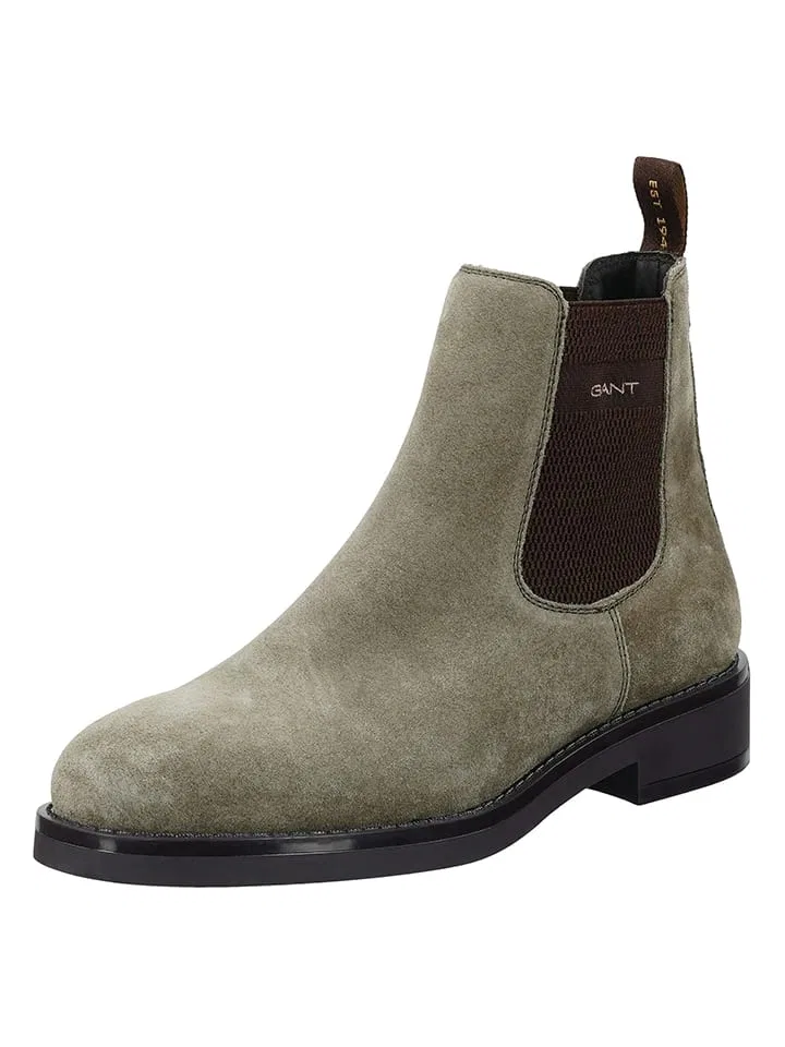 Челси-ботинки из велюра, GANT Footwear, taupe — фото 4