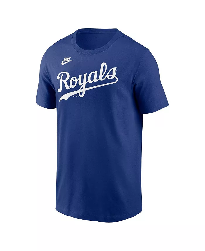 Мужская футболка Royal Kansas City Royals Cooperstown Wordmark Nike — фото 3